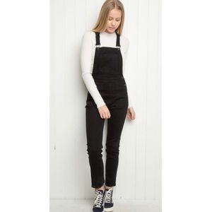 Brandy Melville Black Denim Overalls Size S